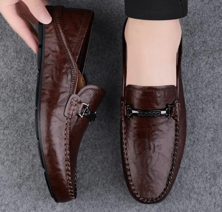 Mens Classic Leather Dress Shoes Men Formal Casual Business Wedding Work Loafers