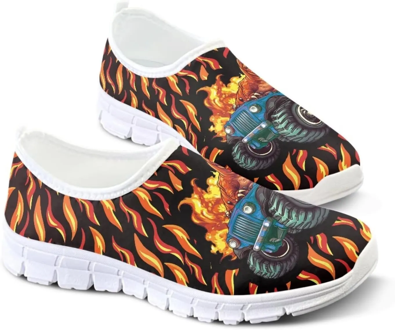 Men's Comfort Loafers Casual Slip-Ons Lightweight Walking Flats Comfortable Cycling Workout Tennis Shoes White Sole