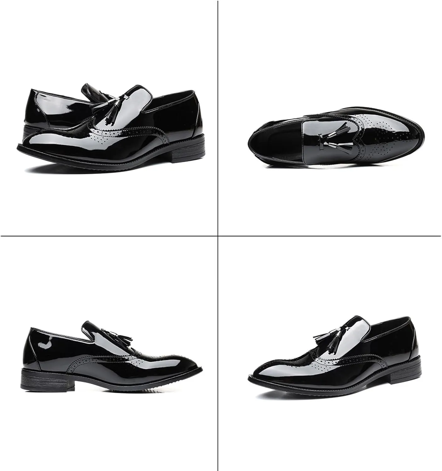 Mens Dress Loafers Classic Oxfords Party Wedding Business Derbys Formal Tuxedo Suit Shoes with Tassels