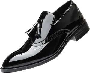 Mens Dress Loafers Classic Oxfords Party Wedding Business Derbys Formal Tuxedo Suit Shoes with Tassels