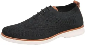 Men's Dress Shoes Bussiness Formal Oxfords Lace Up Soft Plain-Toe Lightweight Comfortable Walking Running Sneakers for Men