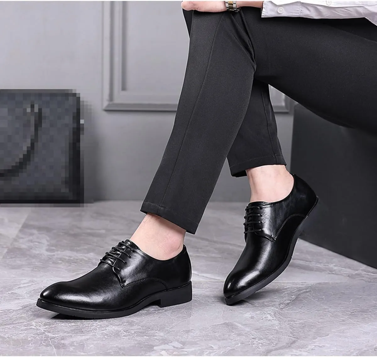 Men's Dress Shoes Classic Oxfords Comfortable Formal Business Lace Up Derby Shoes for Men