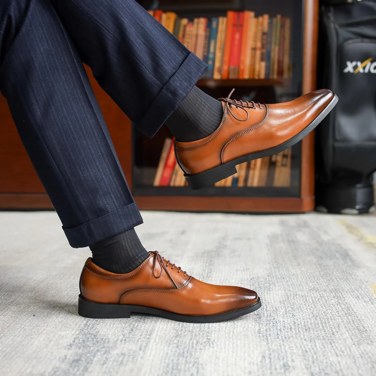 Men's Dress Shoes Formal Leather Oxford Classical Business Derby Shoes