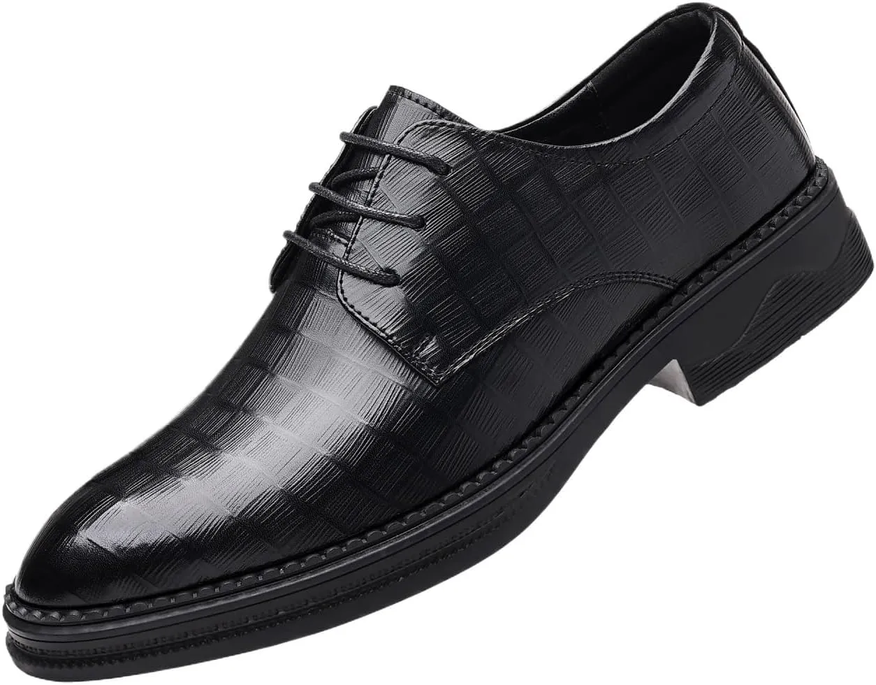 Men's Dress Shoes Men Breathable Platform Oxfords Casual Loafers Lace-up Shoe Driving Shoes