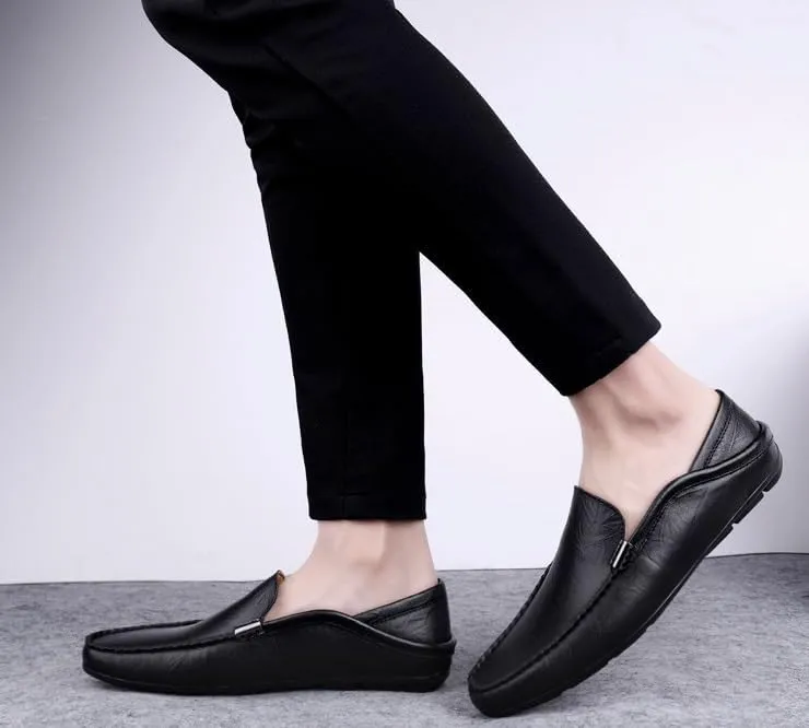 Men's Dress Shoes Mens Business Office Wedding Formal Modern Oxfords Shoes Slip-On Leather Tuxedo Shoes for Men