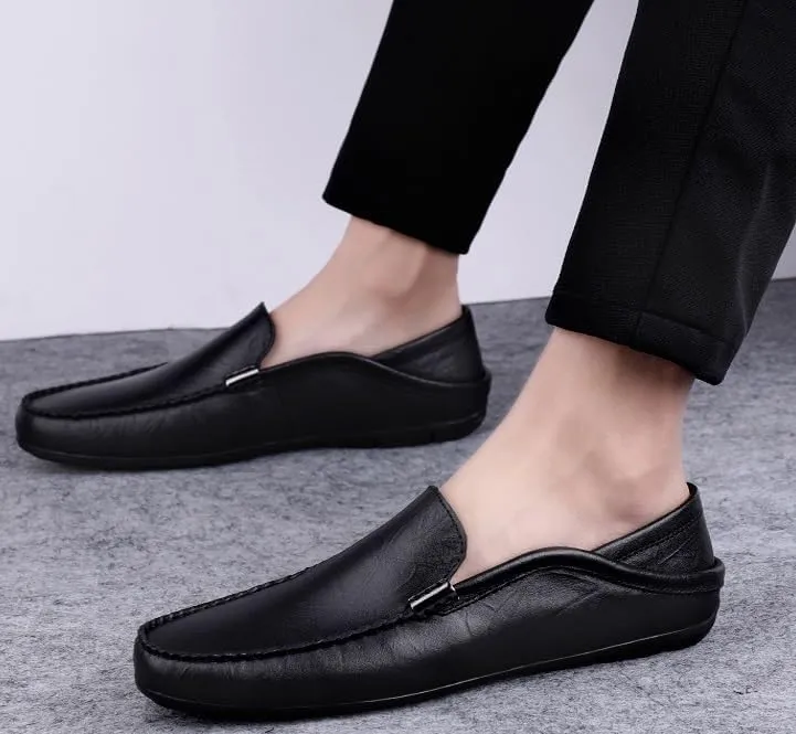 Men's Dress Shoes Mens Business Office Wedding Formal Modern Oxfords Shoes Slip-On Leather Tuxedo Shoes for Men