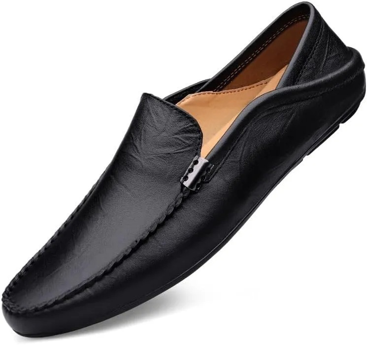 Men's Dress Shoes Mens Business Office Wedding Formal Modern Oxfords Shoes Slip-On Leather Tuxedo Shoes for Men