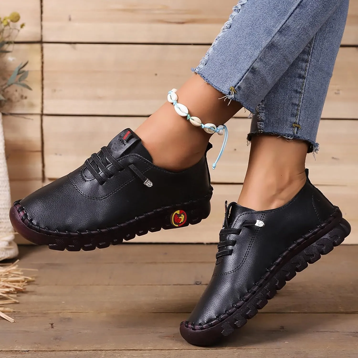Mens Dress Shoes Slip On Sneakers Women Arch Support Womens Loafers with Arch Support Round Toe Flat Heel Christmas Sneakers for Women Round Toe Flats Comfortable