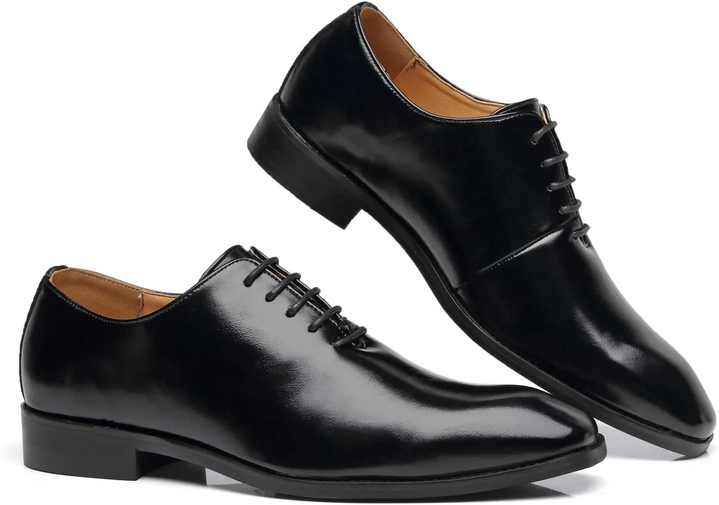 Mens Dress Shoes Wholecut Oxford Fashion Formal Leather Lace Up Shoes for Men