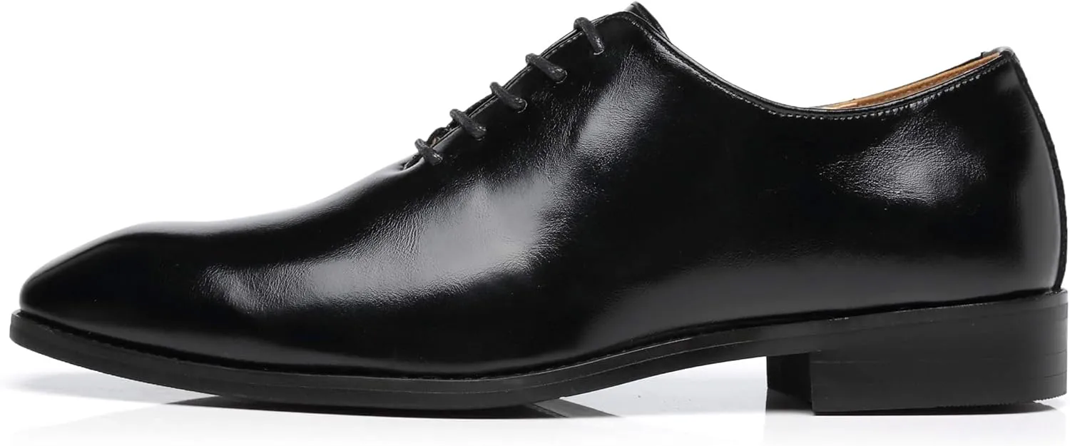 Mens Dress Shoes Wholecut Oxford Fashion Formal Leather Lace Up Shoes for Men