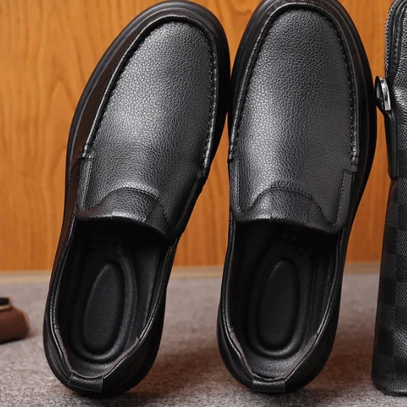 Men's Dress Slip-on Classic Loafers Formal Shoes Slip-ins Working Dress Casual Outdoor Lightweight Cushioning