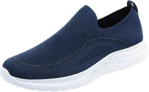 Men's Fashion Versatile Walking Shoes Comfortable Lightweight Casual Walking Shoe Soft Flat Soled Elderly Shoes