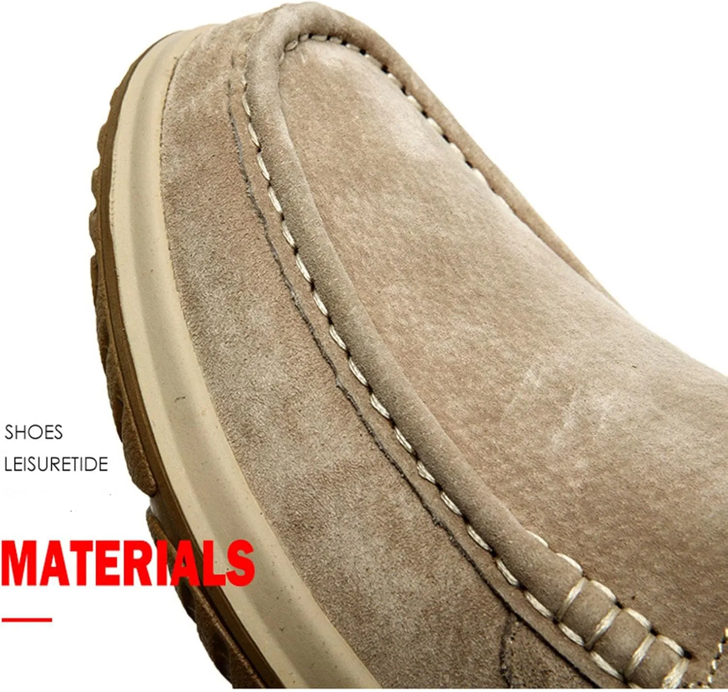 Men's Fashion Vintage Suede Soft Driving Loafers Casual Comfort Slip Resistant Leather Penny Loafers Boat Shoes