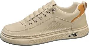 Mens Flat Sneakers Solid Color Lace-up Casual Breathable Soft Walking Running Shoes Comfortable Tennis Shoes Non Slip Summer Spring Mens Sneakers