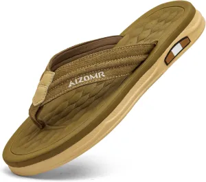 Men's Flip Flop Beach Thongs Sandals Durable Comfort Slippers Quick-Dry Flip-Flop Slides Indoor and Outdoor Comfort Ultra Soft Footbed