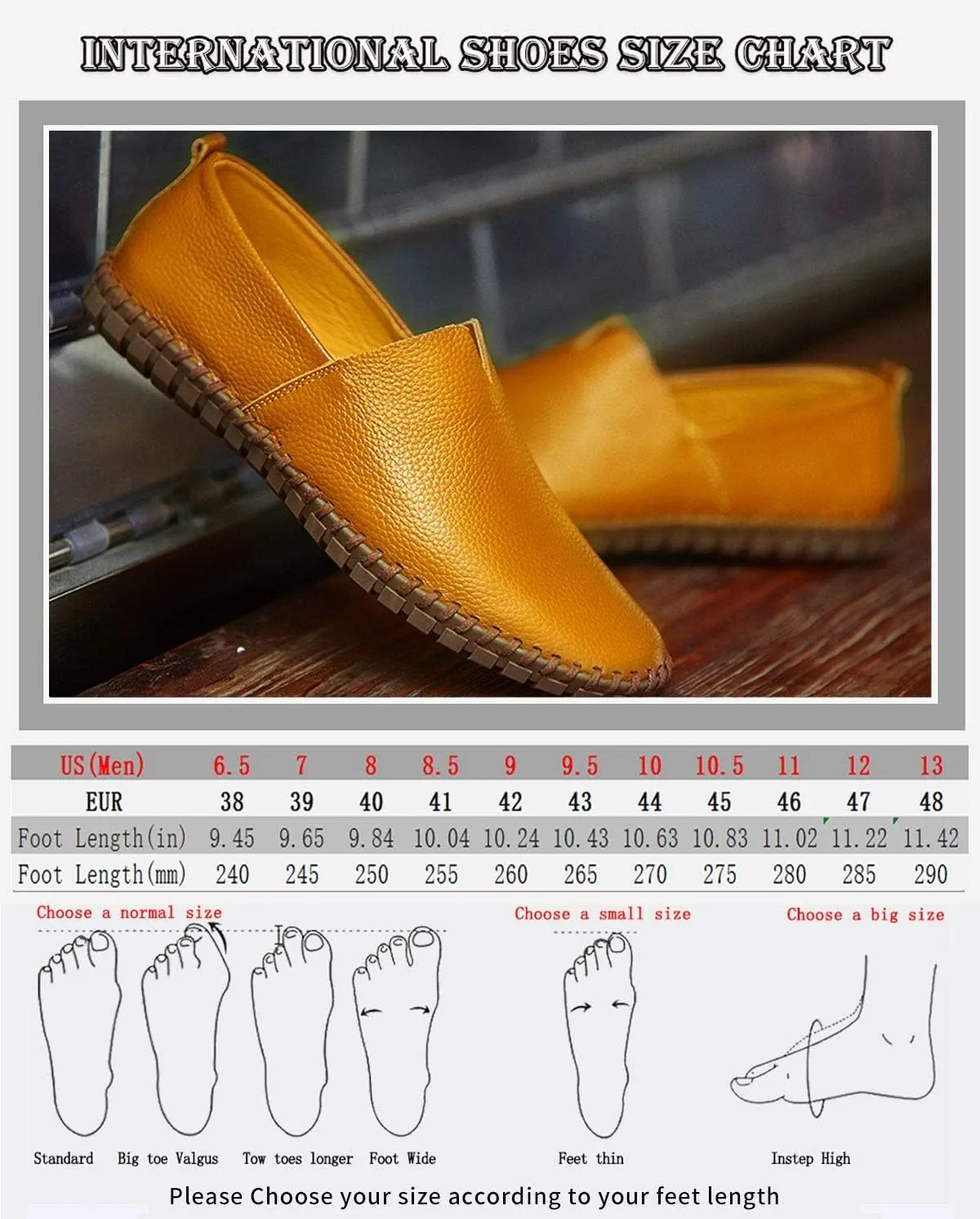 Men's Genuine Leather Loafer Shoes Slip On Soft Walking Driving Shoes