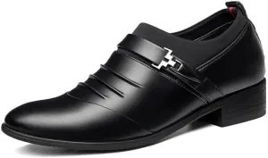 Men's Leather Dress Shoes Comfortable Formal Business Lace-Up Oxfords Shoes