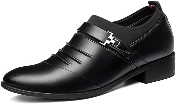Men's Leather Dress Shoes Comfortable Formal Business Lace-Up Oxfords Shoes