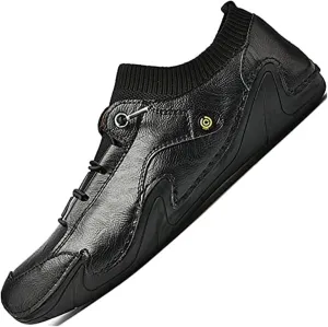 Men's Loafers & Slip-ons Leather Casual Dress Handmade Slip-on Ons Men's Driving Comfort Fashion Boat