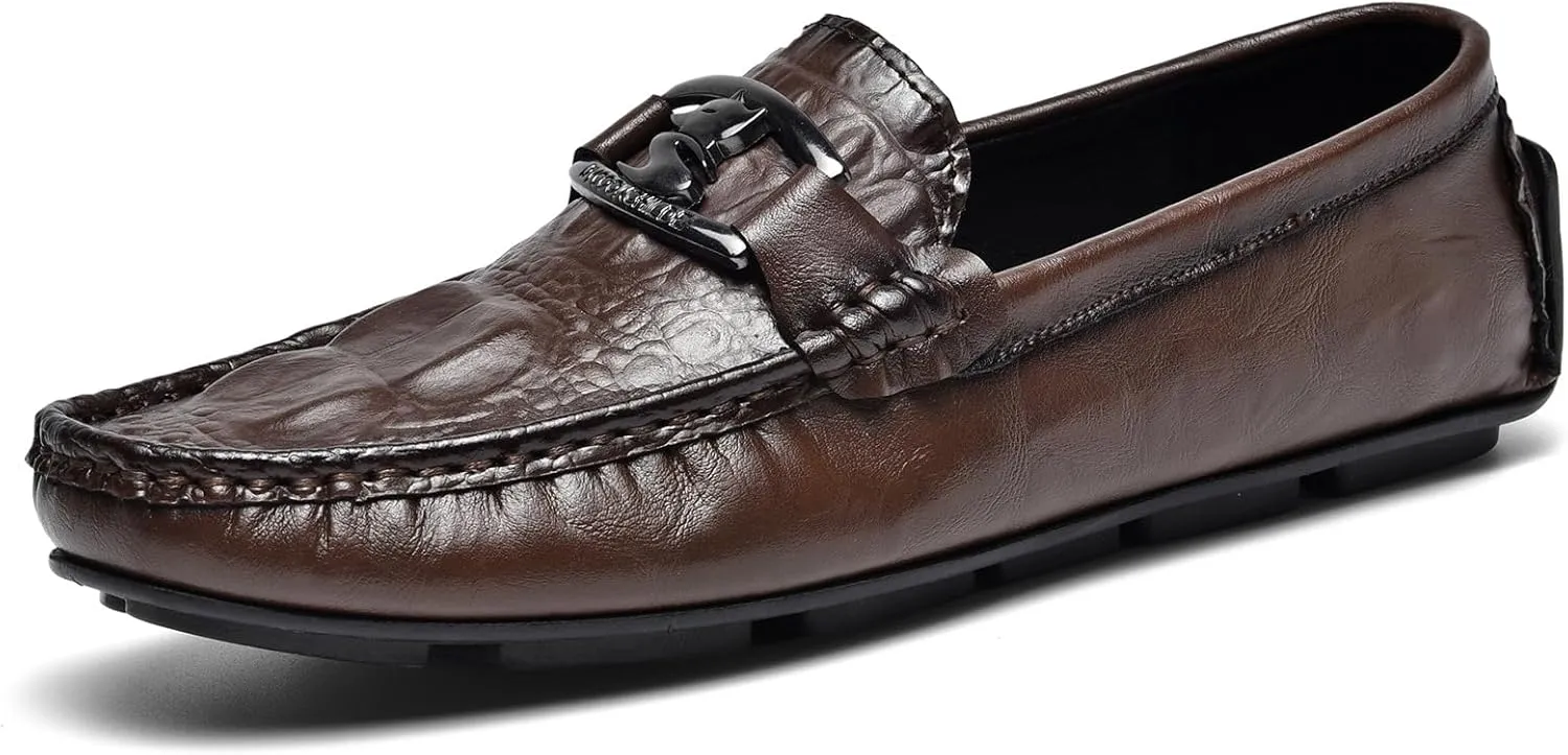 Men's Loafers, Casual Skates, Soft Penny Loafers, Comfortable Flats, Dress Shoes, Square Toe Non-Slip