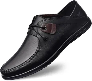 Mens Loafers Comfort Lightweight Casual Walking Shoes Lightweight All-Day Comfort Non-Slip Lace-up Dress Shoes