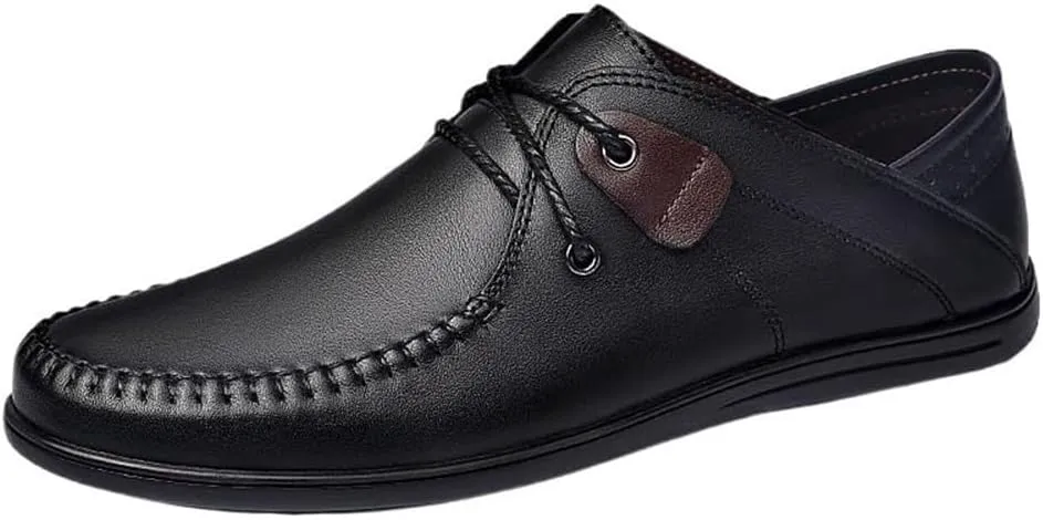 Mens Loafers Comfort Lightweight Casual Walking Shoes Lightweight All-Day Comfort Non-Slip Lace-up Dress Shoes
