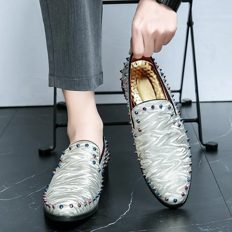 Men's Loafers Lightweight Slip-On Moccasins Stylish Dress Shoes Breathable Tassels Loafers Smoking Slipper Classic Vintage Loafer Party Shoes