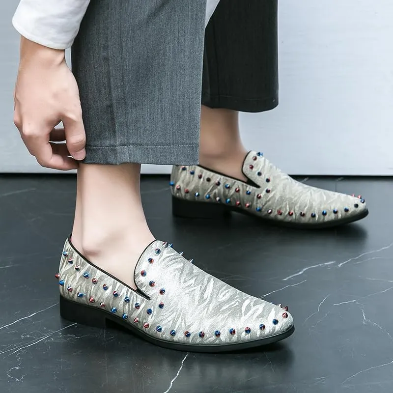 Men's Loafers Lightweight Slip-On Moccasins Stylish Dress Shoes Breathable Tassels Loafers Smoking Slipper Classic Vintage Loafer Party Shoes