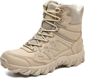 Mens Military Tactical Boots Combat Boots Breathable Police Patrol Boots Army Boots Waterproof Hiking Boots