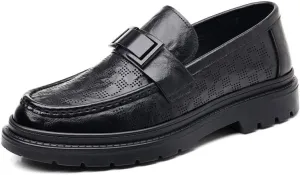 Mens Modern Classic Slip On Dress Shoes Men's Wingtip Brogue Oxford Leather Formal Shoes for Men
