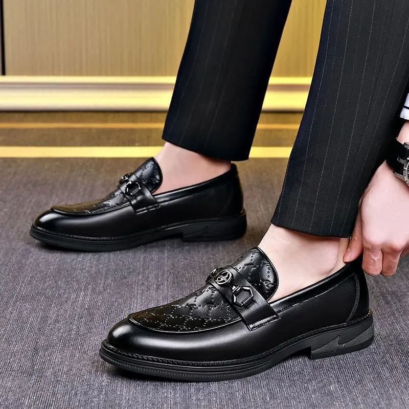 Mens Oxford Men's Slip-On Pointed Toe Dress Shoes Casual Driving Loafers Shoes Patent Leather Loafers Shoes Non-Slip Penny Formal Tuxedo Shoes Business Party Leather Shoes Dress Shoes(9)