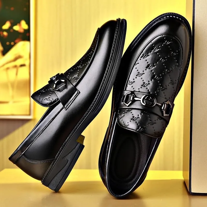 Mens Oxford Men's Slip-On Pointed Toe Dress Shoes Casual Driving Loafers Shoes Patent Leather Loafers Shoes Non-Slip Penny Formal Tuxedo Shoes Business Party Leather Shoes Dress Shoes(9)