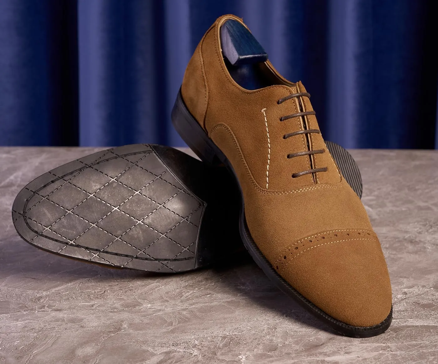 Mens Oxfords Dress Formal Shoes Genunie Leather Wingtips Brogues Oxford Fashion Business Casual Derby Modern Prom Wedding Suit Shoes Tuxedo Shoes for Men