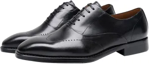Mens Oxfords Formal Dress Shoes Genunie Leather Modern Suit Shoes Fashion Prom Wedding Business Casual Derby Tuxedo Shoes for Men