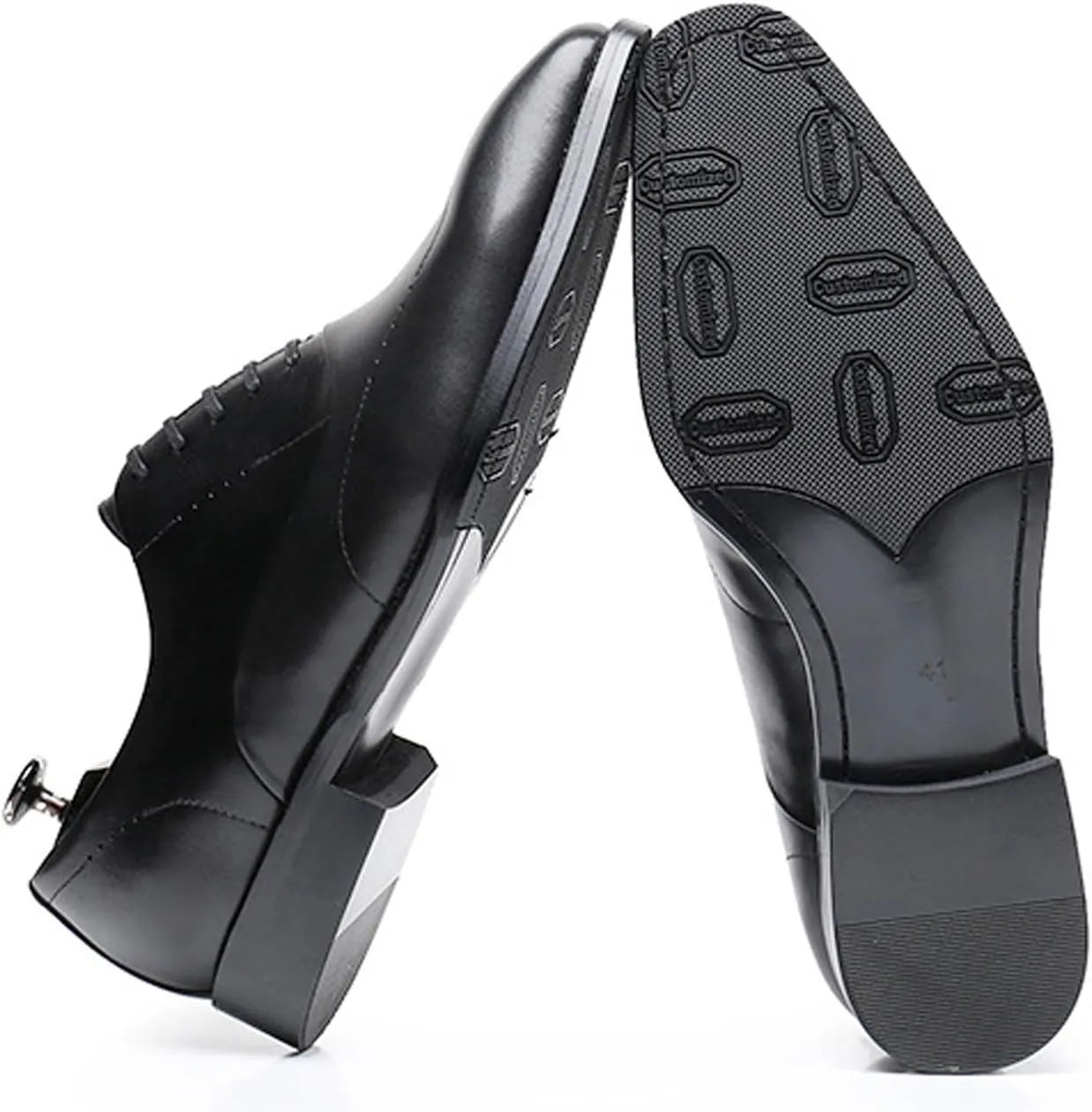 Mens Oxfords Formal Dress Shoes Genunie Leather Modern Suit Shoes Fashion Prom Wedding Business Casual Derby Tuxedo Shoes for Men