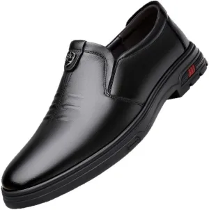 Men's Patent Leather Business Oxford Shoes Lightweight All-Day Comfort Non-Slip Soft Sole Penny