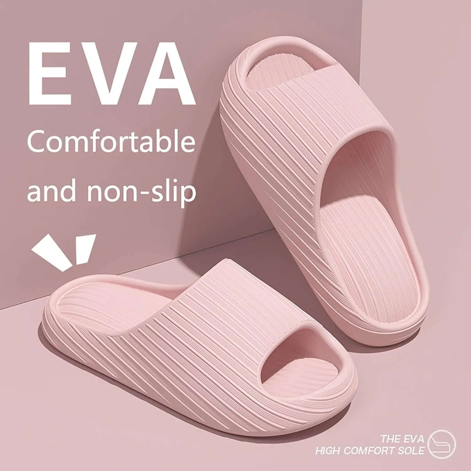 Mens Shower Shoes Womens Slides Slides for Men for Women Comfortable Ultra Comfort Travel Slippers