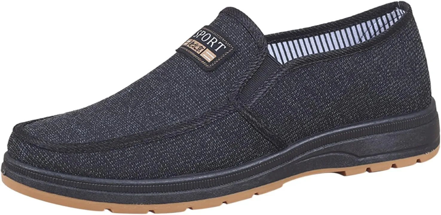 Men's Sneakers Fashion All Season Men Casual Shoes Flat Non Slip Lightweight Cloth Upper Spring Color Comfortable Slip