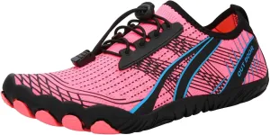 Mens Water Shoes Wide Toe Box Breathable Non Slip Athletic Water Shoes Hiking Womens Water Shoes Wide Width Jogging Quick Dry Pool Sports Sneaker for Pool Beach Surf Water Park Yoga