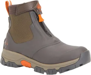 Muck AXMZ907M8 Men's Apex Mid Zip Dark Brown/Orange 8 Mens