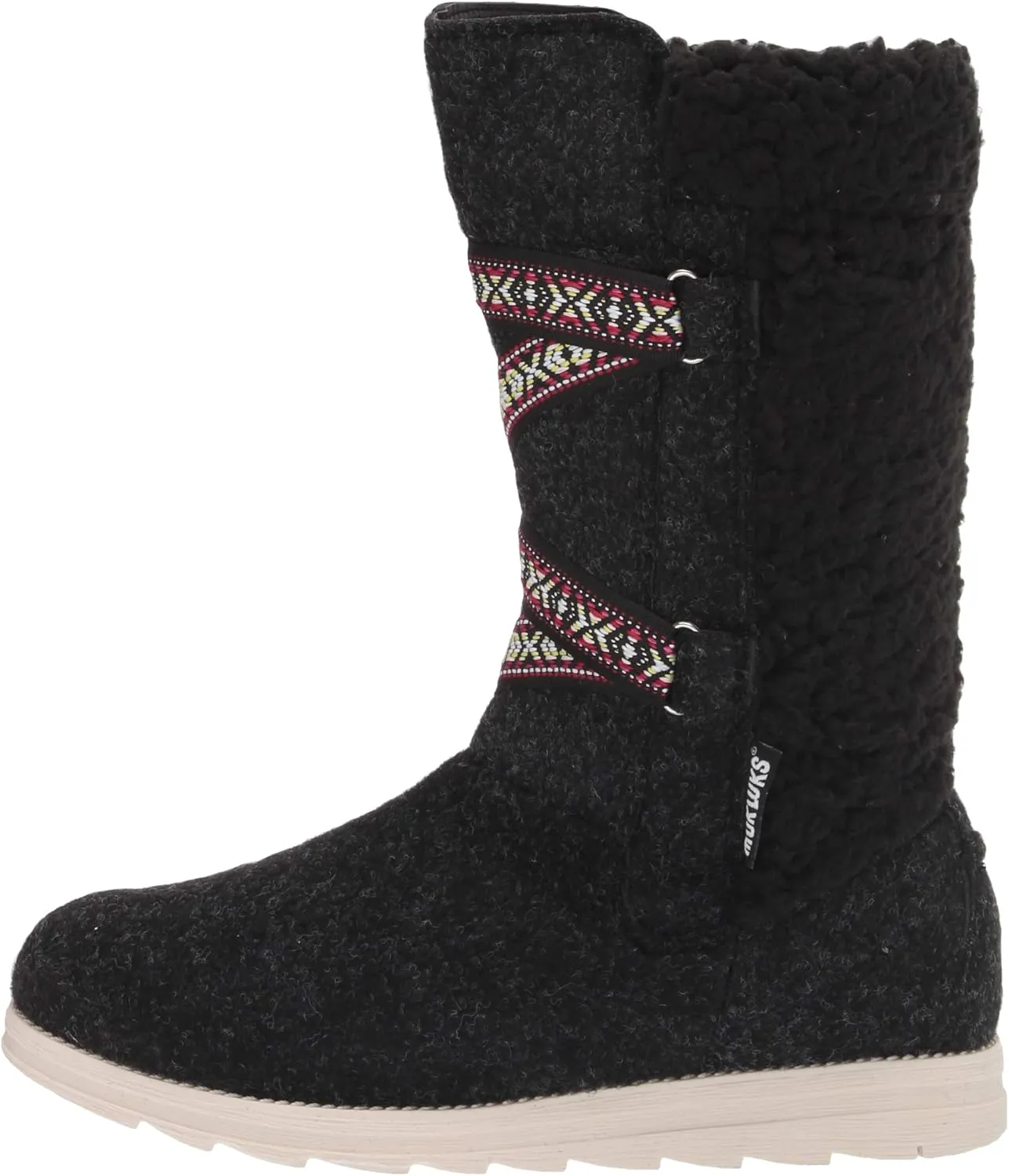 MUK LUKS womens Tally Boot-black Heather