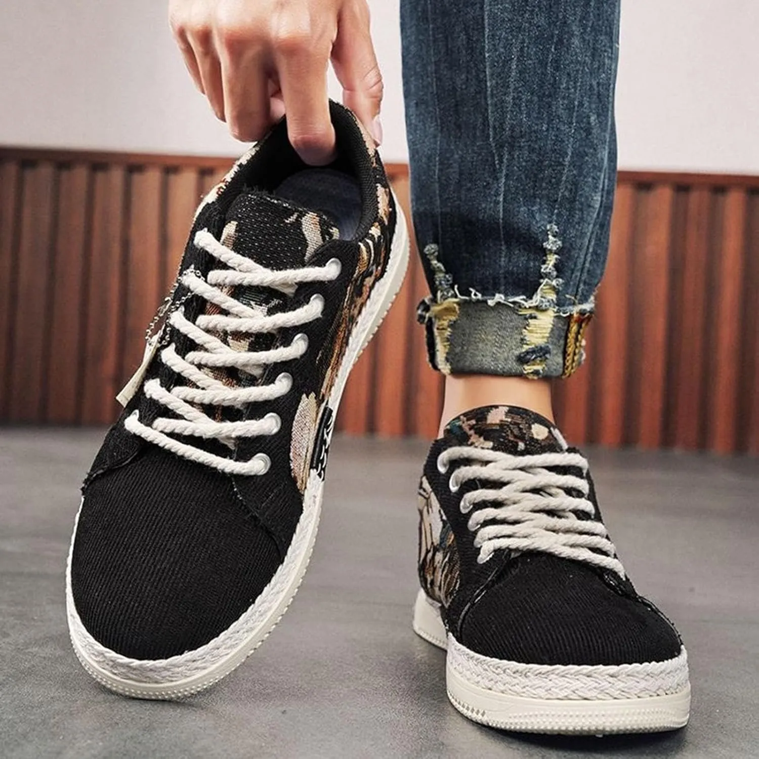 Non Slip Work Shoes Women Womens Slip On Sneakers Women's Loafers & Slip-Ons Comfy Soft Cover Heel Christmas Sneakers Women Round Toe Slip On Casual