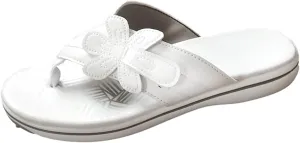 oiangi Womens Flower Flip Flop Sandals,Fashion Casual Comfort Thong Sandals Non-Slip Slippers for Beach