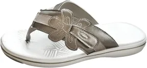 oiangi Womens Flower Flip Flop Sandals,Fashion Casual Comfort Thong Sandals Non-Slip Slippers for Beach