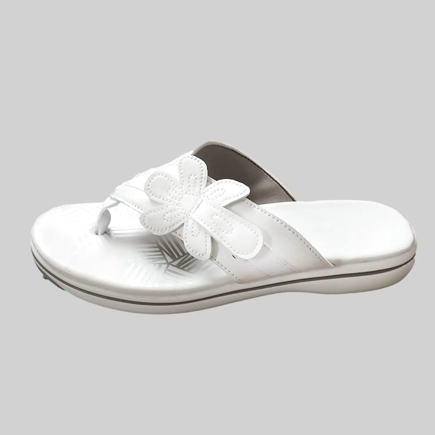oiangi Womens Flower Flip Flop Sandals,Fashion Casual Comfort Thong Sandals Non-Slip Slippers for Beach