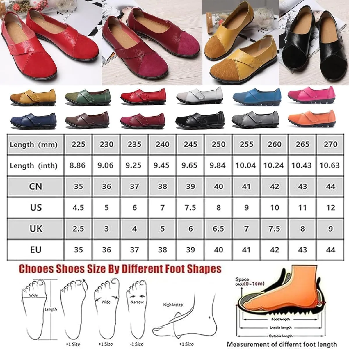 Orthopedic Loafers for Women Suede Breathable Slip On Soft Flat Wide Fit Flat Nursing Shoes