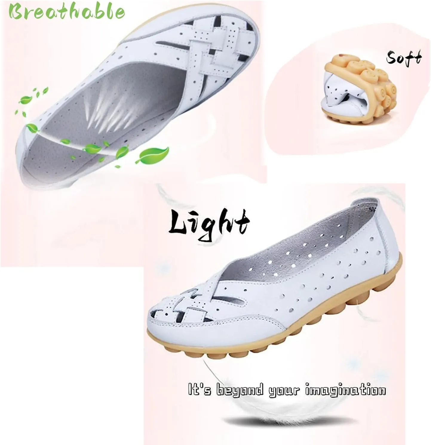 Orthopedic Loafers in Breathable Leather,Orthopedic Loafers for Women,Owlkay Shoes for Women Slip Ons