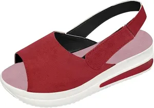 Orthopedic Sandals For Women Dressy Platform Wedges Sandals Ankle Strap Summer Dress Shoes Casual Beach Walking Shoe