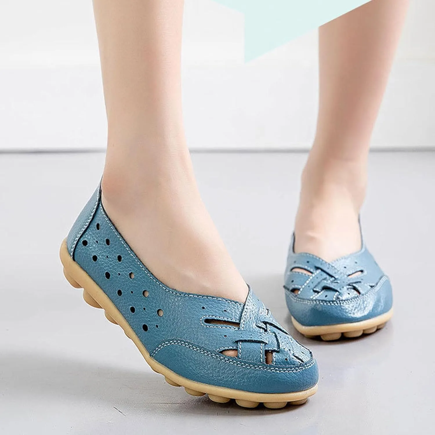 Orthopedic Shoes for Women - Orthopedic Loafers in Breathable Leather, Jaliane Orthopedic Shoes