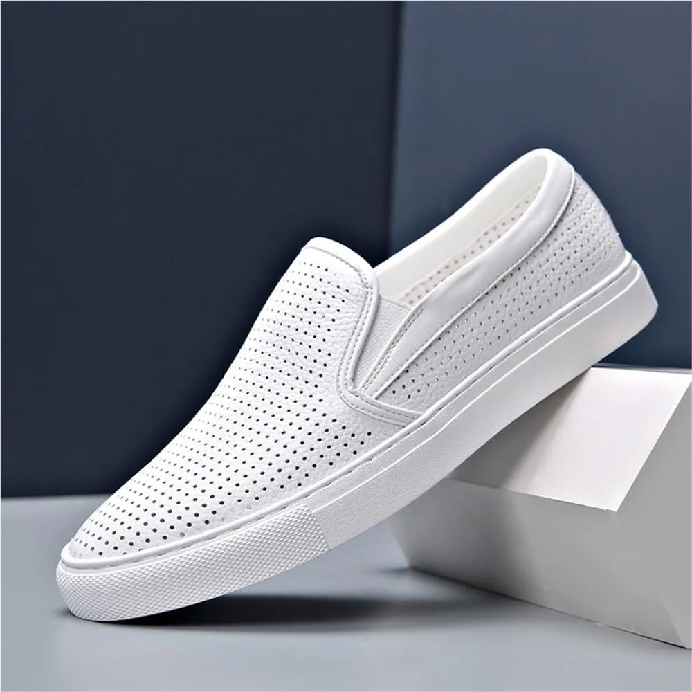 Prom Loafers for Mens Faux Leather Uniform Solid Color Prom Wedding Tuxedo Slip Resistant Shoe Slip On